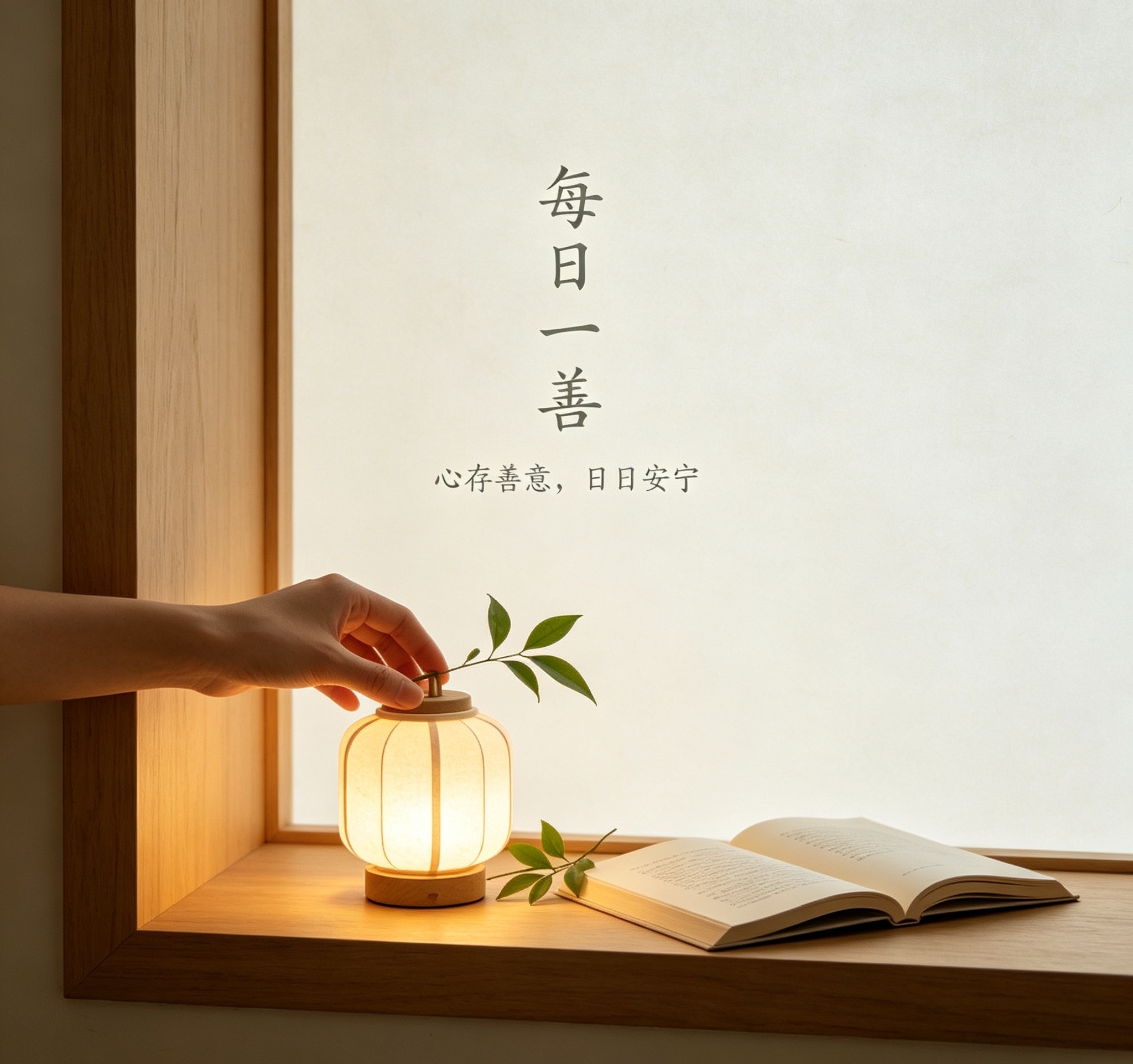 今日行善一件，心怀暖意，日日安宁。 