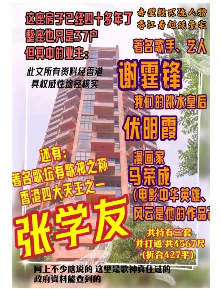 伏明霞的私房钱应该不少啊，没个几千万拿不下来吧
大厦位于浅水湾道的头段。大廈买主