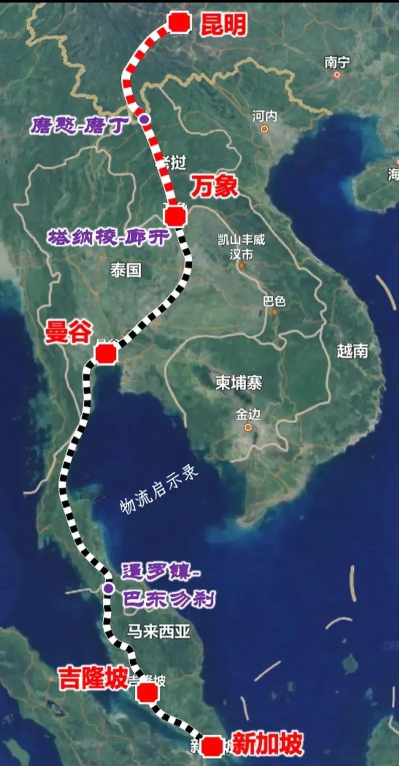 泛亚铁路网，最受益的是马来西亚，所以马来西亚也不管什么老挝泰国柬埔寨的路线之争，