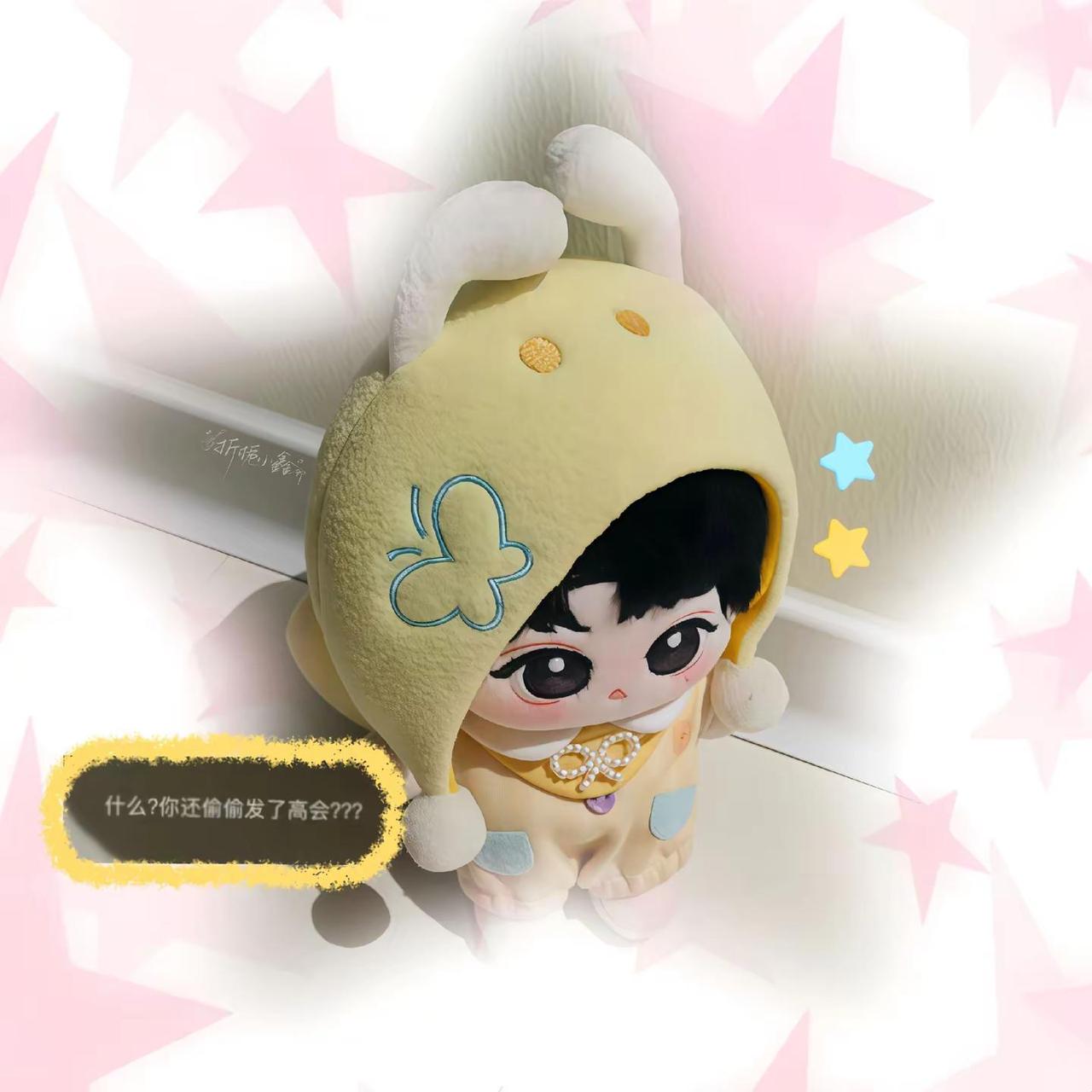 正面看萌 侧面看萌 左边看萌 右边看萌 。棉花娃娃