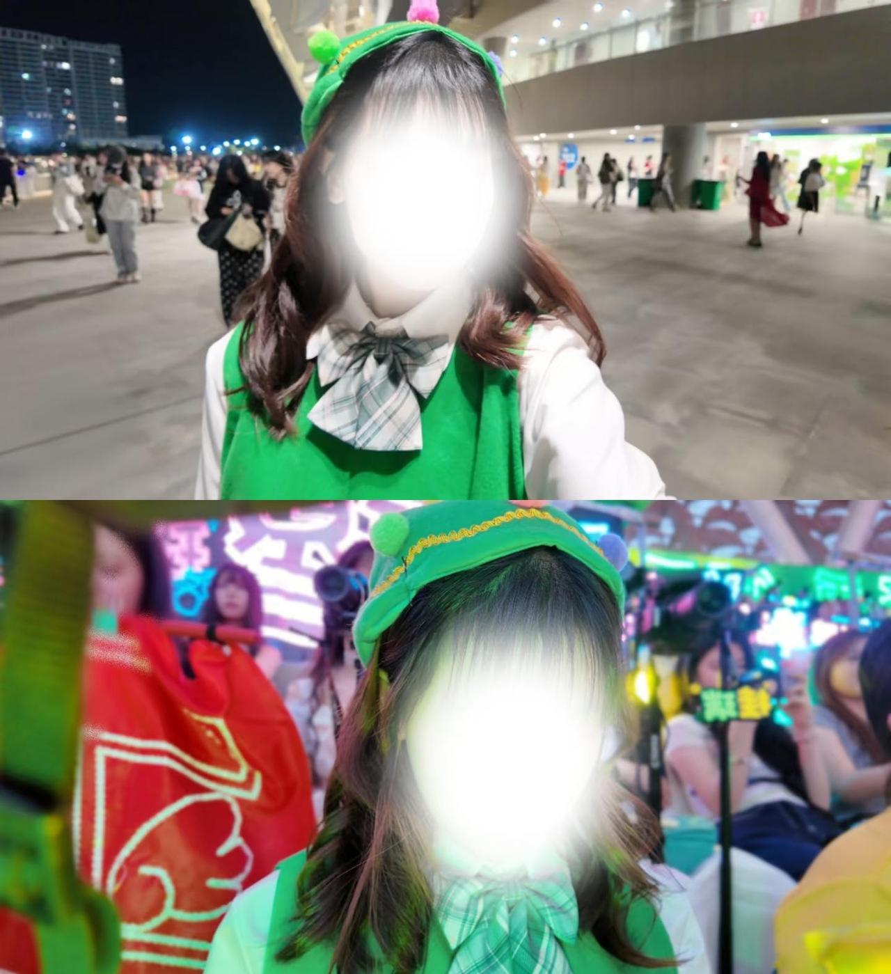 演唱会超可爱绿色系穿搭分享～
如图所见
这次COS圣诞树🎄
其实是小朋友的演出