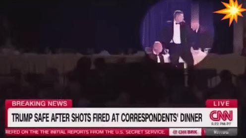 老特在保镖掩护之下，狼狈逃离！又又又躲过一次被狙。但遗憾的是这次没有安排好摄影师