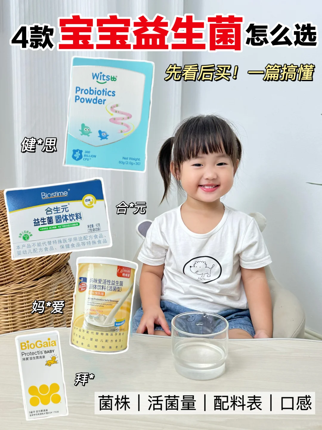 先看后入‼一篇搞懂热门儿童益生菌怎么选