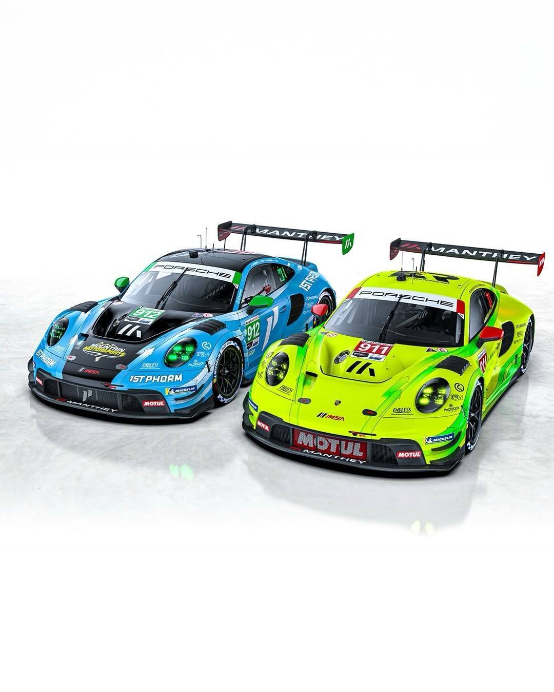 Grello 911首次亮相戴通纳24小时耐力赛✅车手阵容强大，车组由保时捷厂队