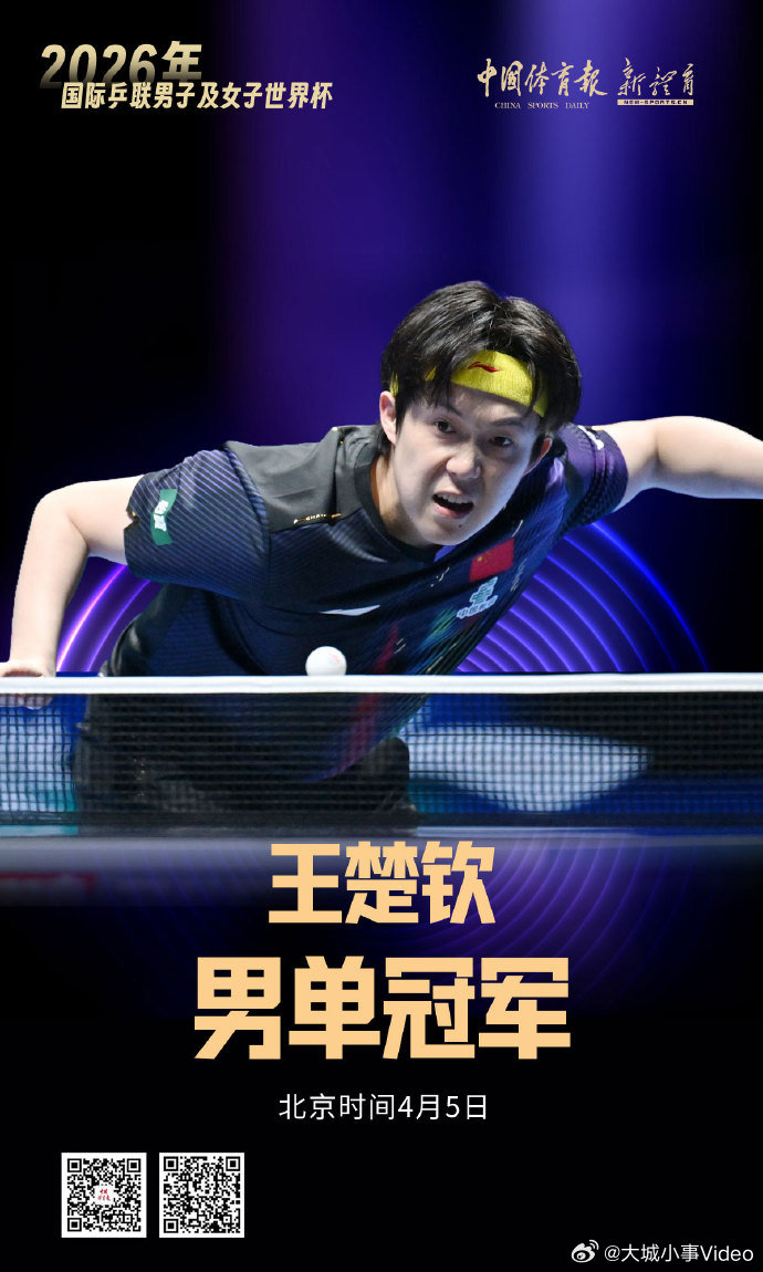【王楚钦回应世界杯夺冠王楚钦回应4比3战胜松岛辉空】4月5日，2026澳门世界杯