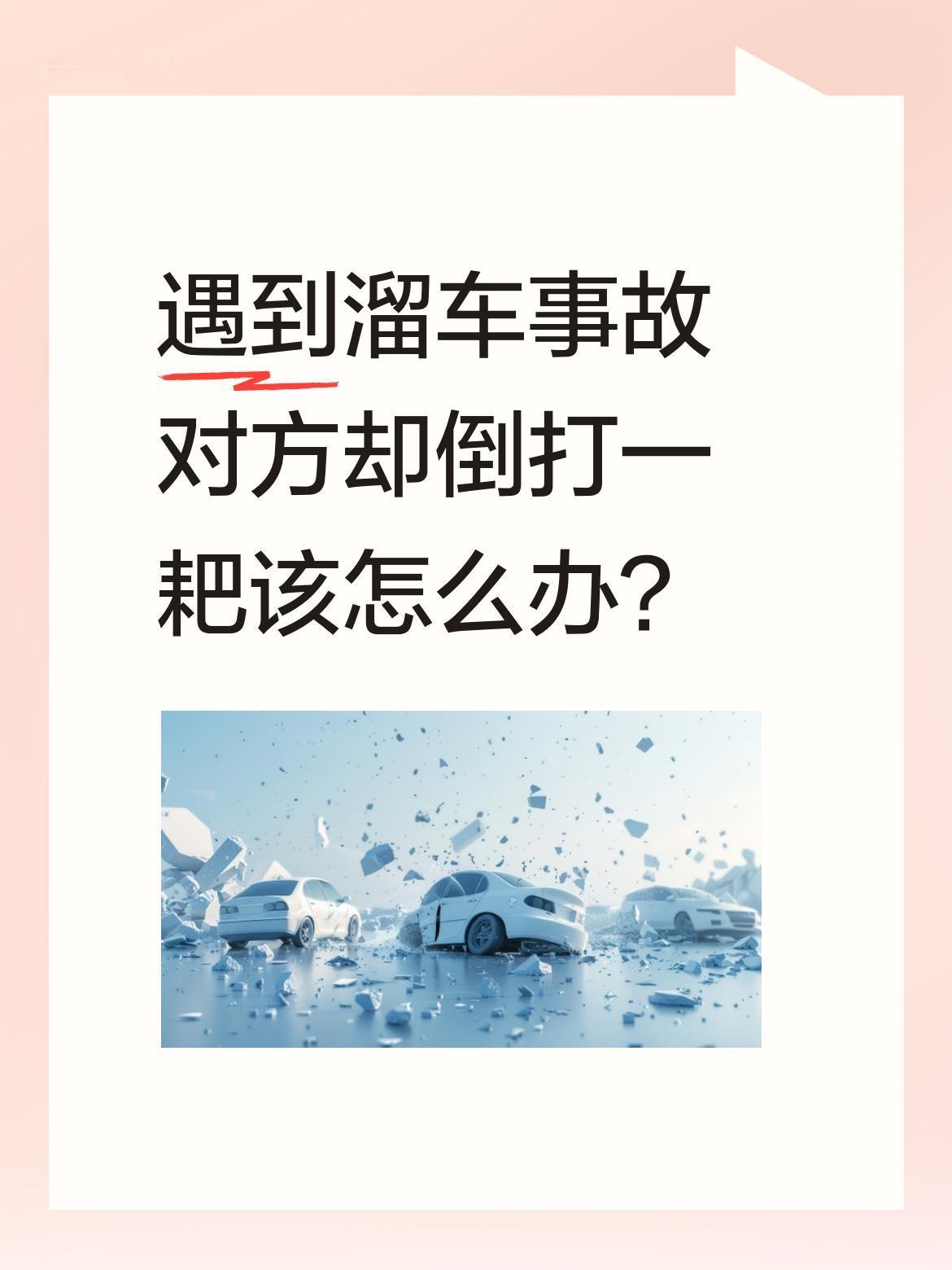 遇到溜车事故对方却倒打一耙该怎么办？
行车途中遇到这样的事确实让人窝火。有车主分
