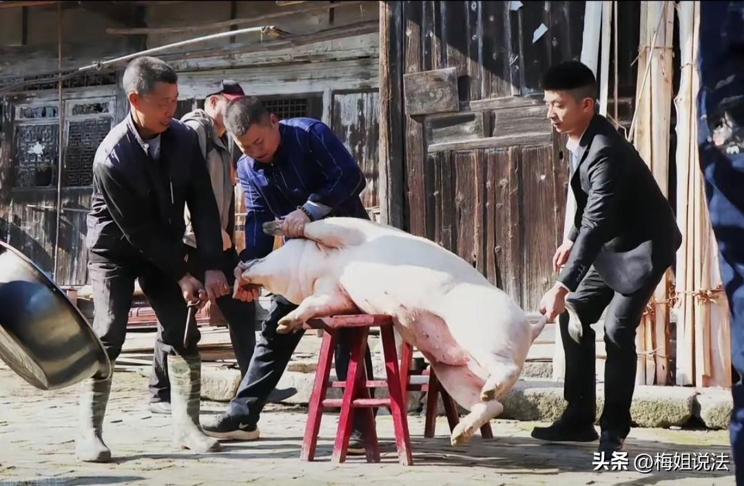 天塌了！云南砚山，48岁女子家庭困难，为了赚钱，她买了一头毛猪，宰了拉到村头卖肉