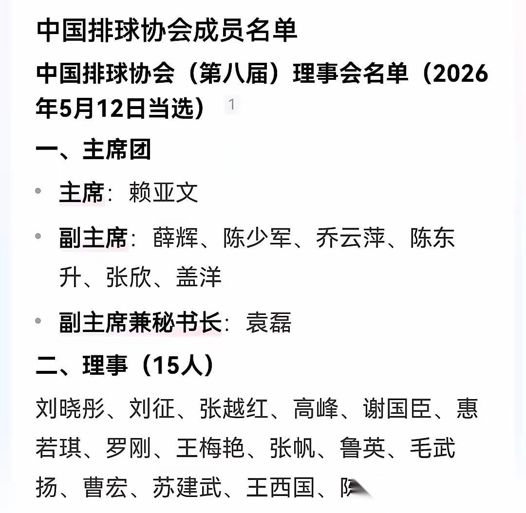 中国排协换届，天津市体育部门两位重量级人物当选，或天津女排迎来转机。但这事儿咱们