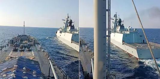 中业岛可能已经被封，不然菲律宾海军不会硬刚中国战舰
 
菲律宾这次敢硬冲，就是因