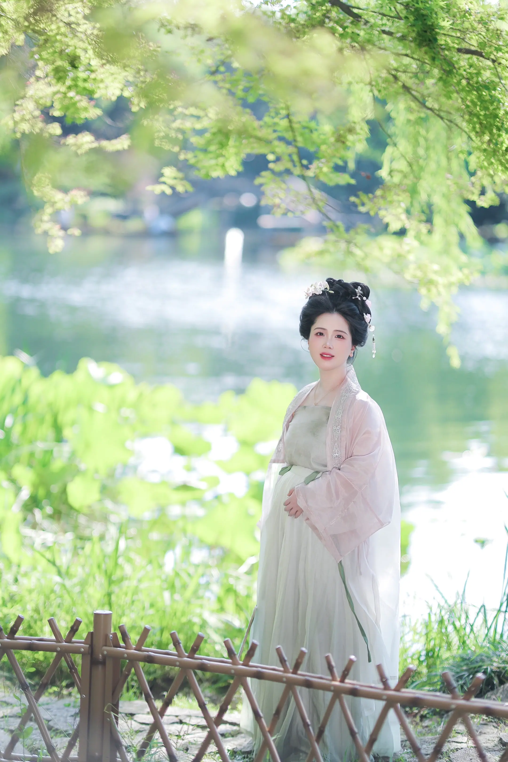 宋制汉服孕妇照｜属于夏天的清透感🍃。