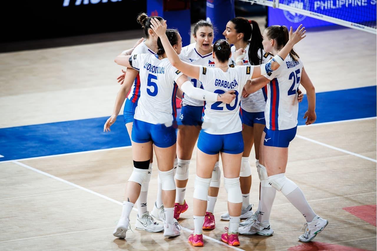 2026年世界女排联赛菲律宾帕西格站捷克女排vs多米尼加女排第四局：31-29大