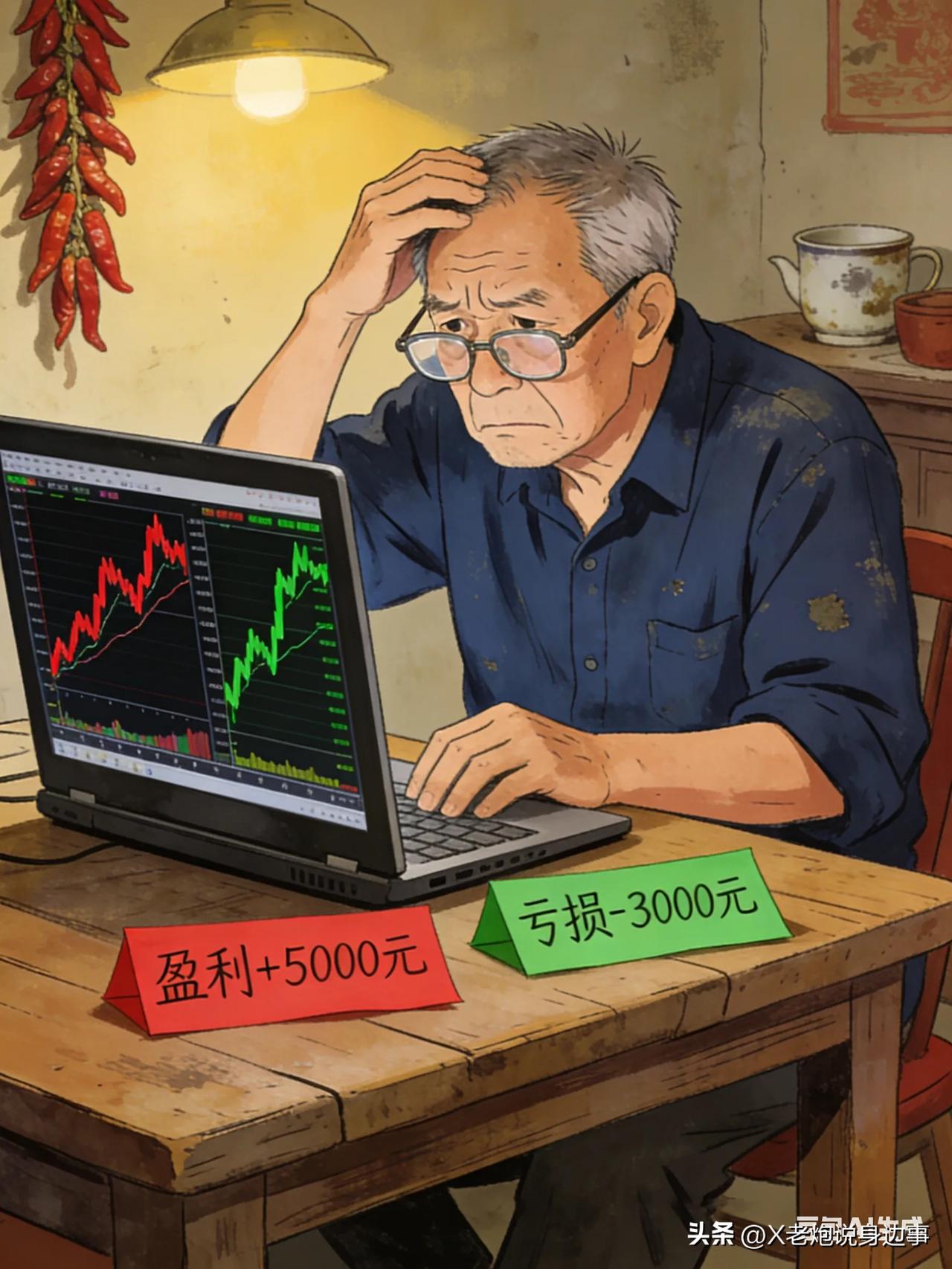 老股民碎碎念：从赚3500到亏近万，16块5买的股，我栽在这上头了😤
 
兄弟