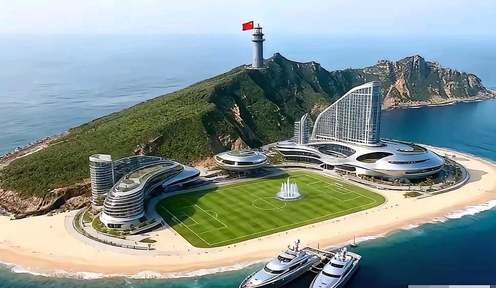 真希望是实景图，我愿意搬过去住。明明是我们的领土，每年330多天巡航，却不能登岛