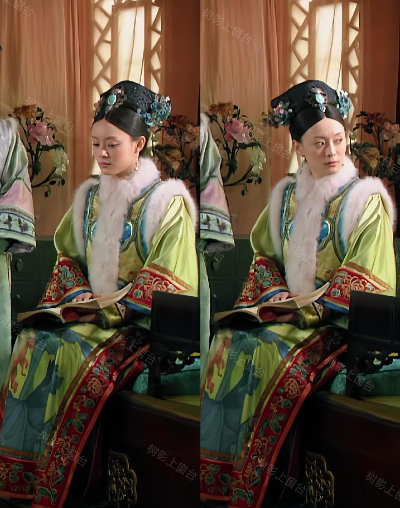 那件绿底明黄的华服，不是衣服，是甄嬛亲手点燃的炸药包。
她第一次穿上它去见眉庄，