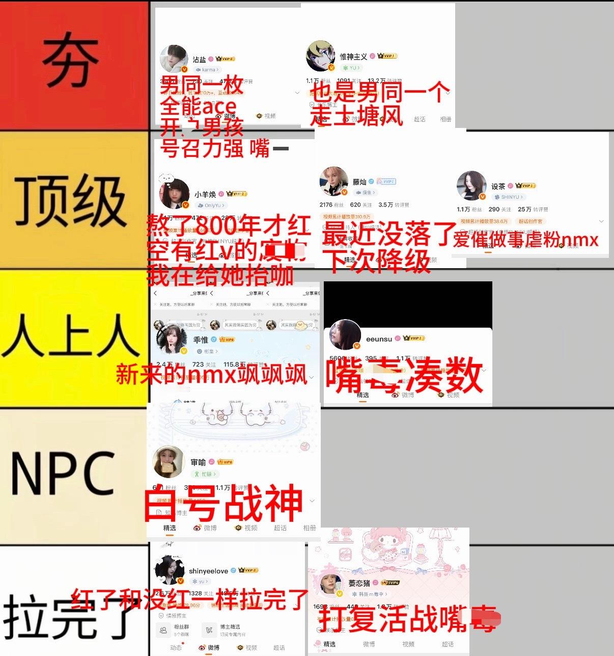 申惟粉圈从夯到拉盘点2.0 
