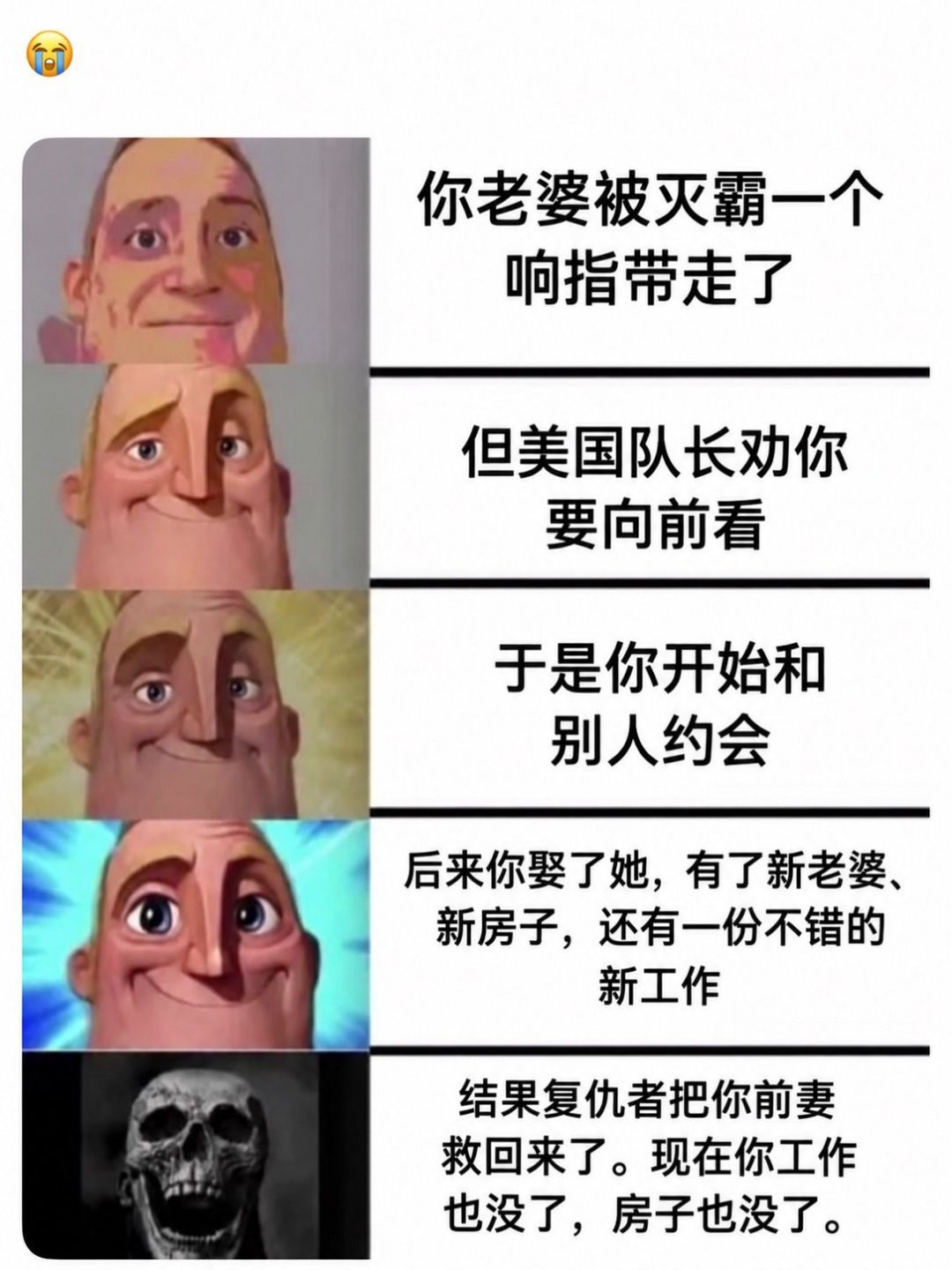 Some people move on...漫威[超话] ​​​
