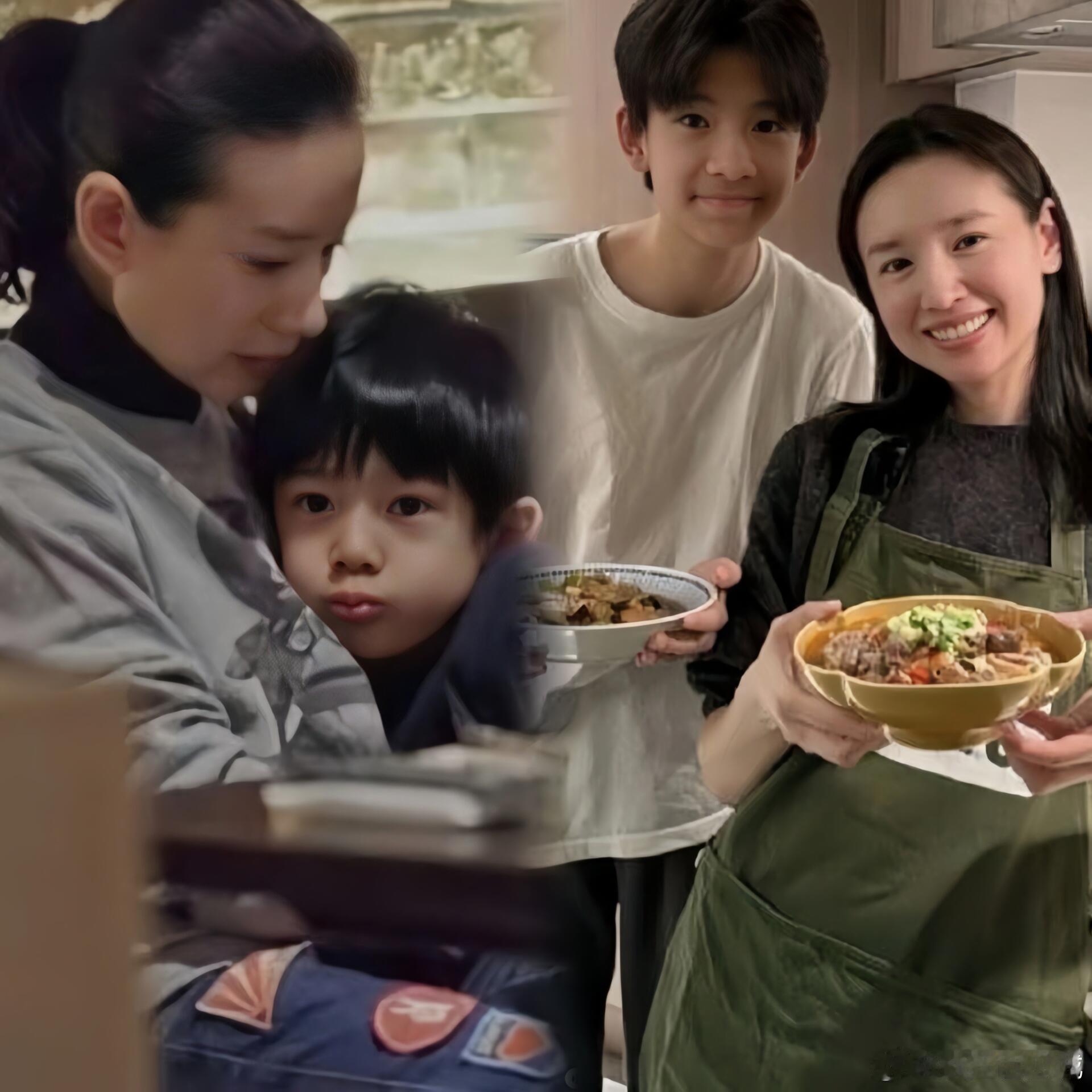 董洁儿子顶顶也太可爱了吧！真是从小帅到大！顶顶真的可以说是最帅星二代了吧！完美继