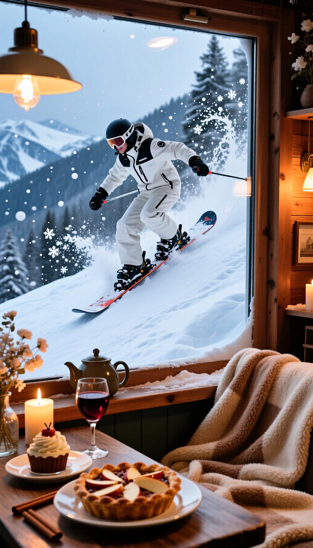 滑雪仪式感
 
换上雪服、踩上雪板，奔赴一场与冬日的约定～ 从山顶滑下时，看雪花