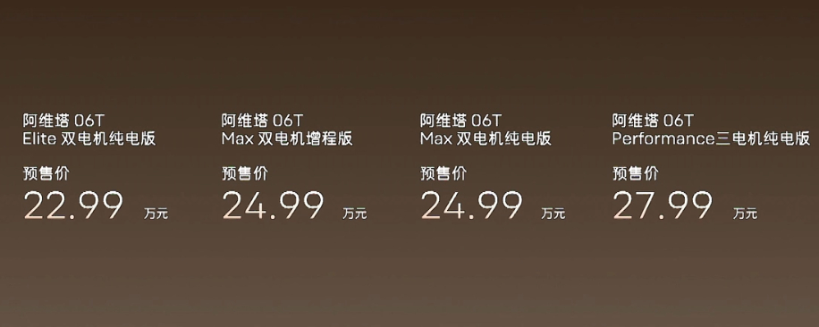 香不香？22.99-27.99万的阿维塔06T旅行车规格： 4940*1960*