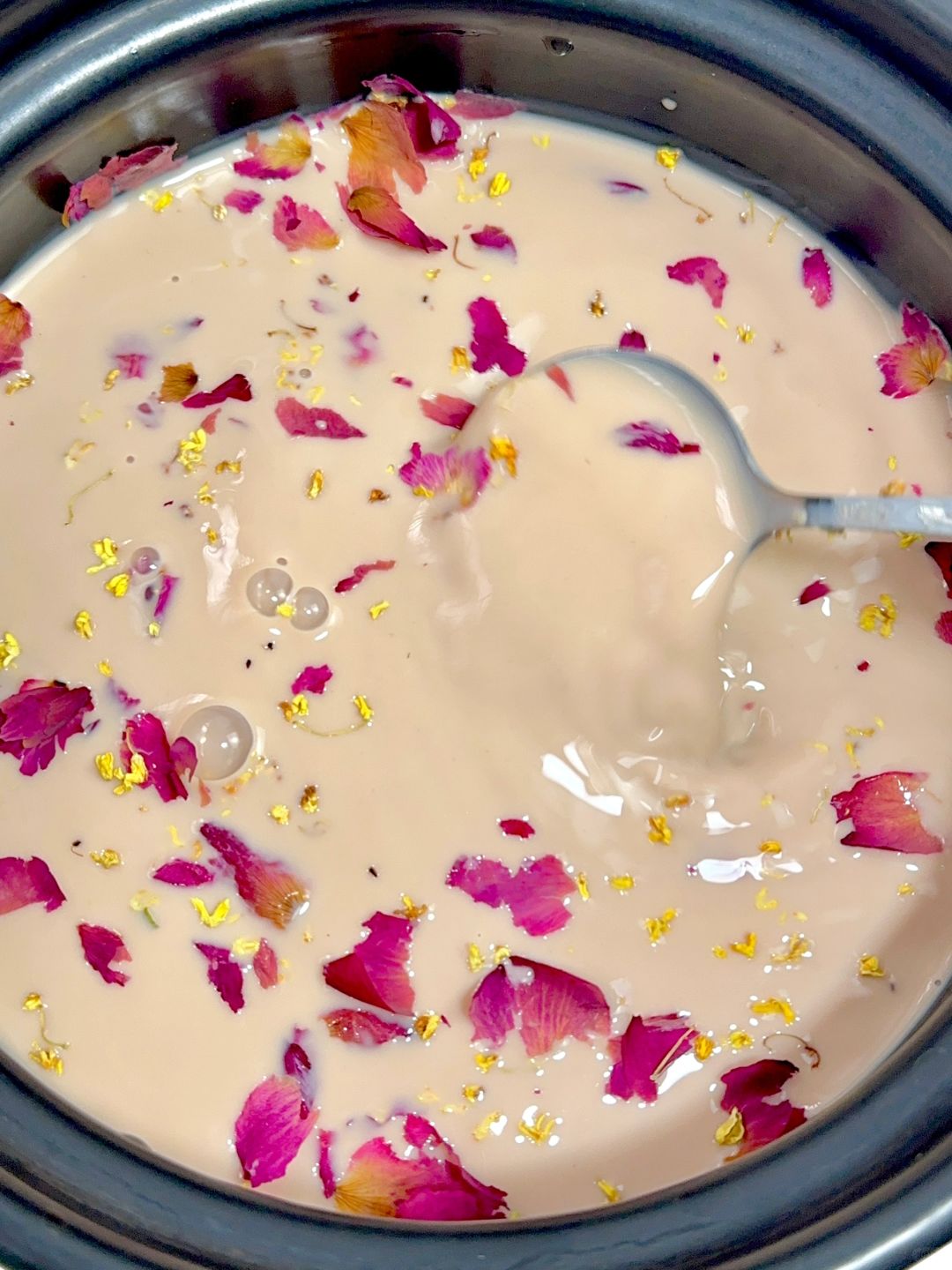 跟风做的桂花烤奶...真的好喝哭😭了！！！