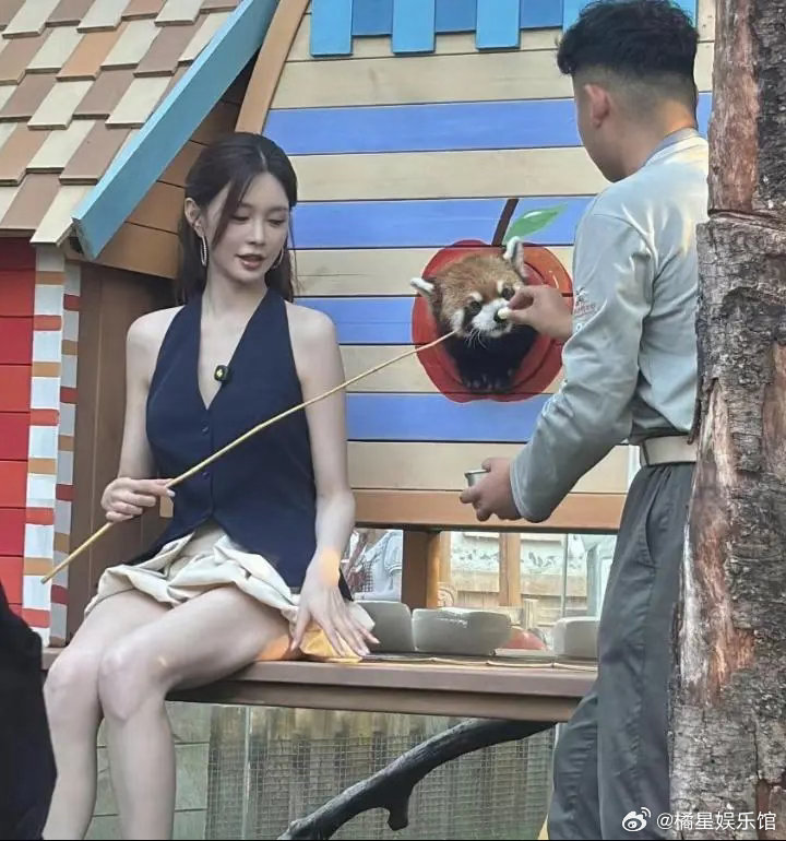 沈梦辰漂亮裙子配丑鞋齐思钧沈梦辰主持披哥披荆斩棘直播，沈梦辰的裙子颜值很高，就是