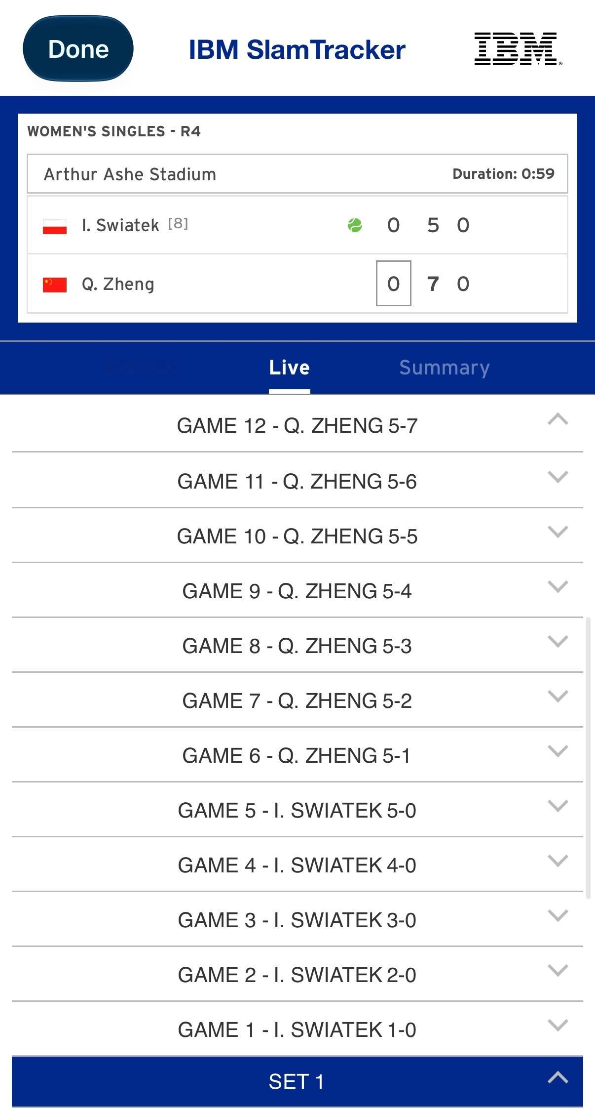 又来一次！！！0-5到7-5郑钦文连续两盘超级逆转郑钦文vs斯瓦泰克 郑钦文单盘