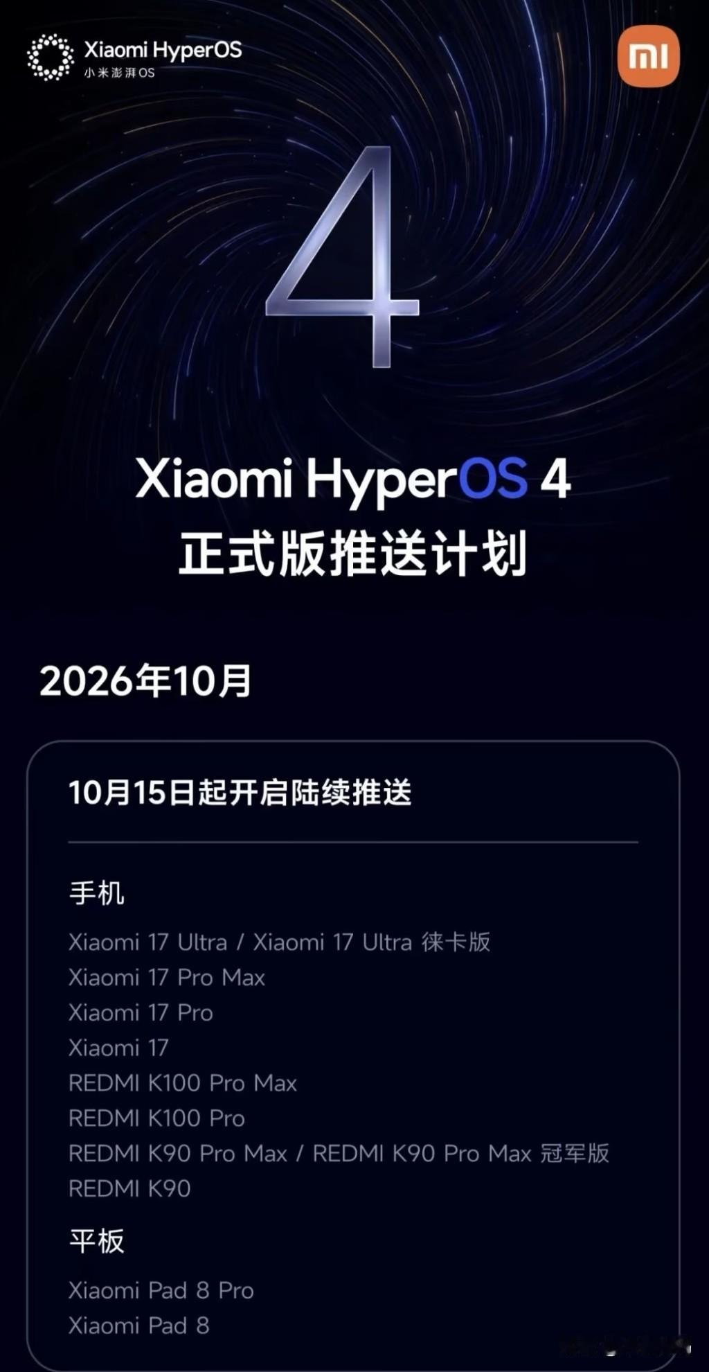 小米澎湃OS4、vivo OriginOS7、oppo ColorOS17都在加