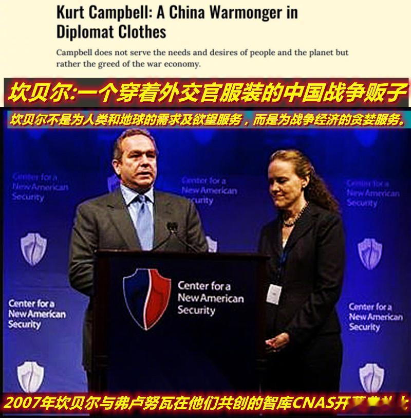 图1：之前支持美民主党进步派的媒体说，现任美副国务卿坎贝尔是个“穿着外交官服装的