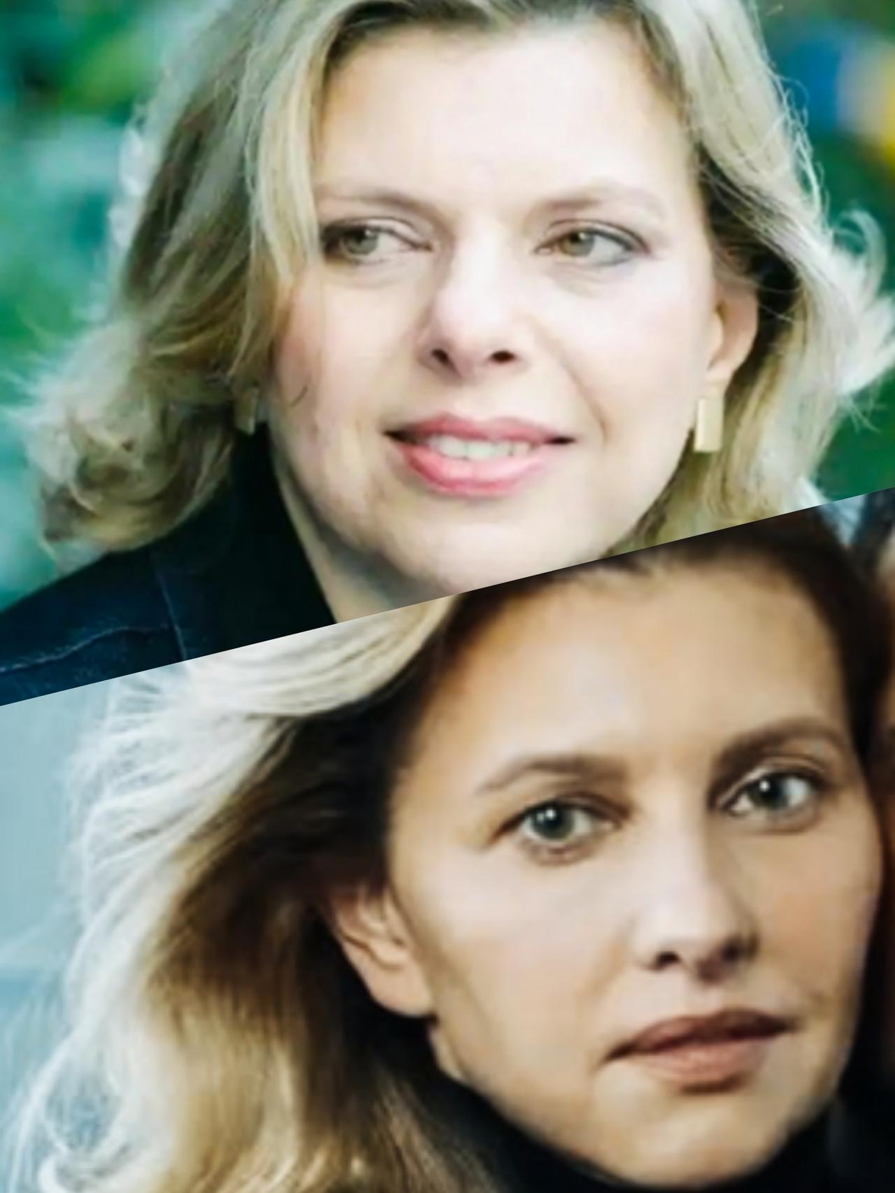 内塔尼亚胡妻子萨拉和泽连斯基妻子叶莲娜这照片，看起来是不是有点像啊？
萨拉和叶莲