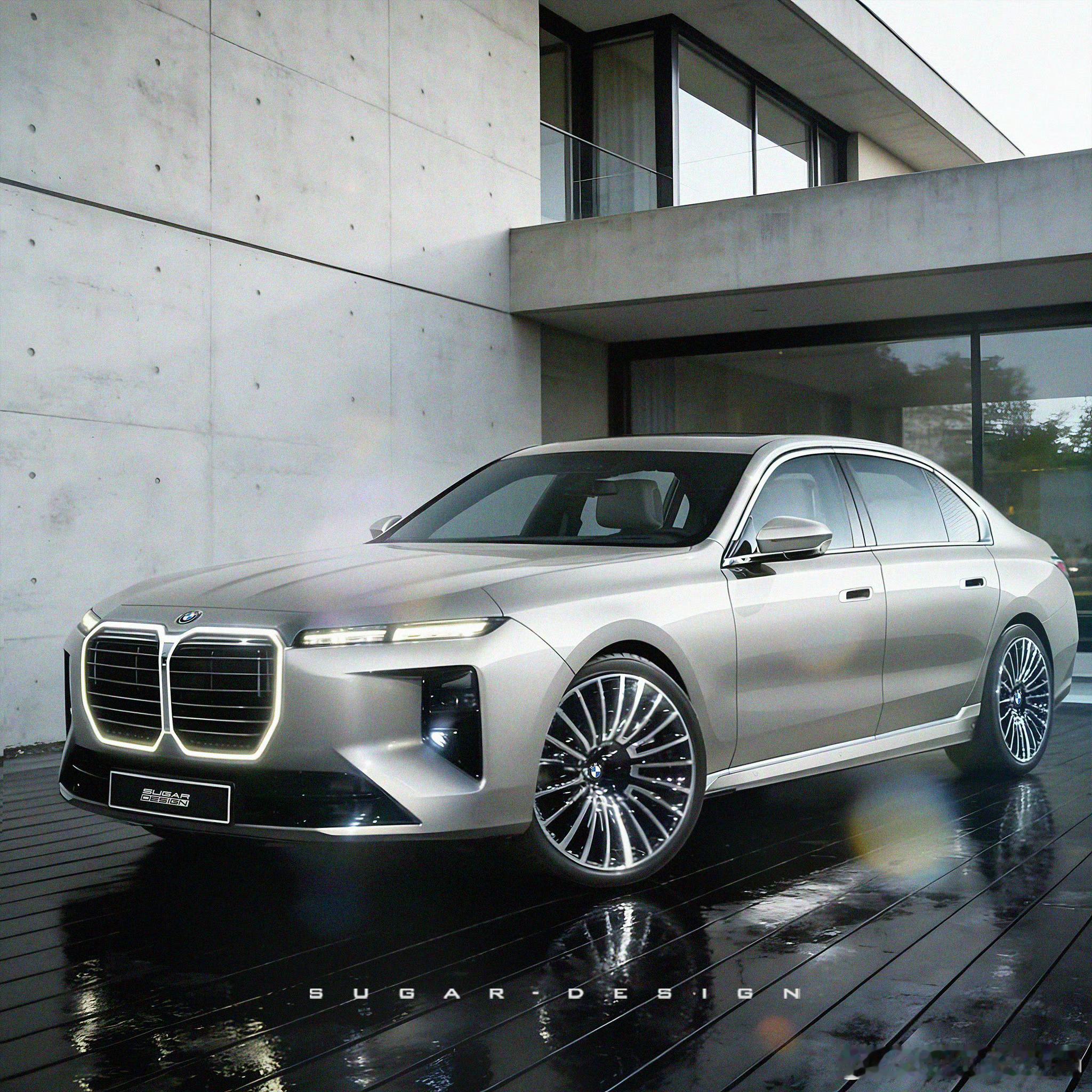 在新7系泄露后，糖老大这个假想图做的太逼真了，基本就长这样，这么看新7系改款后，