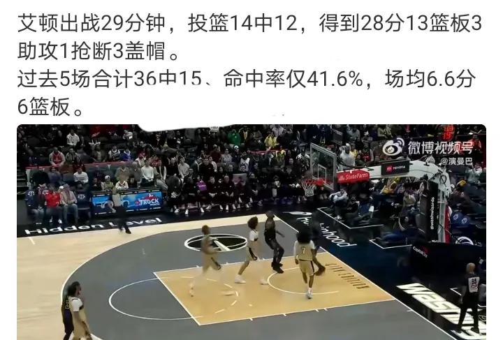 软硬软硬的
希望保持进攻手活效率
打弱队找找自信，把球搞进去就行
艾顿稍微努力一