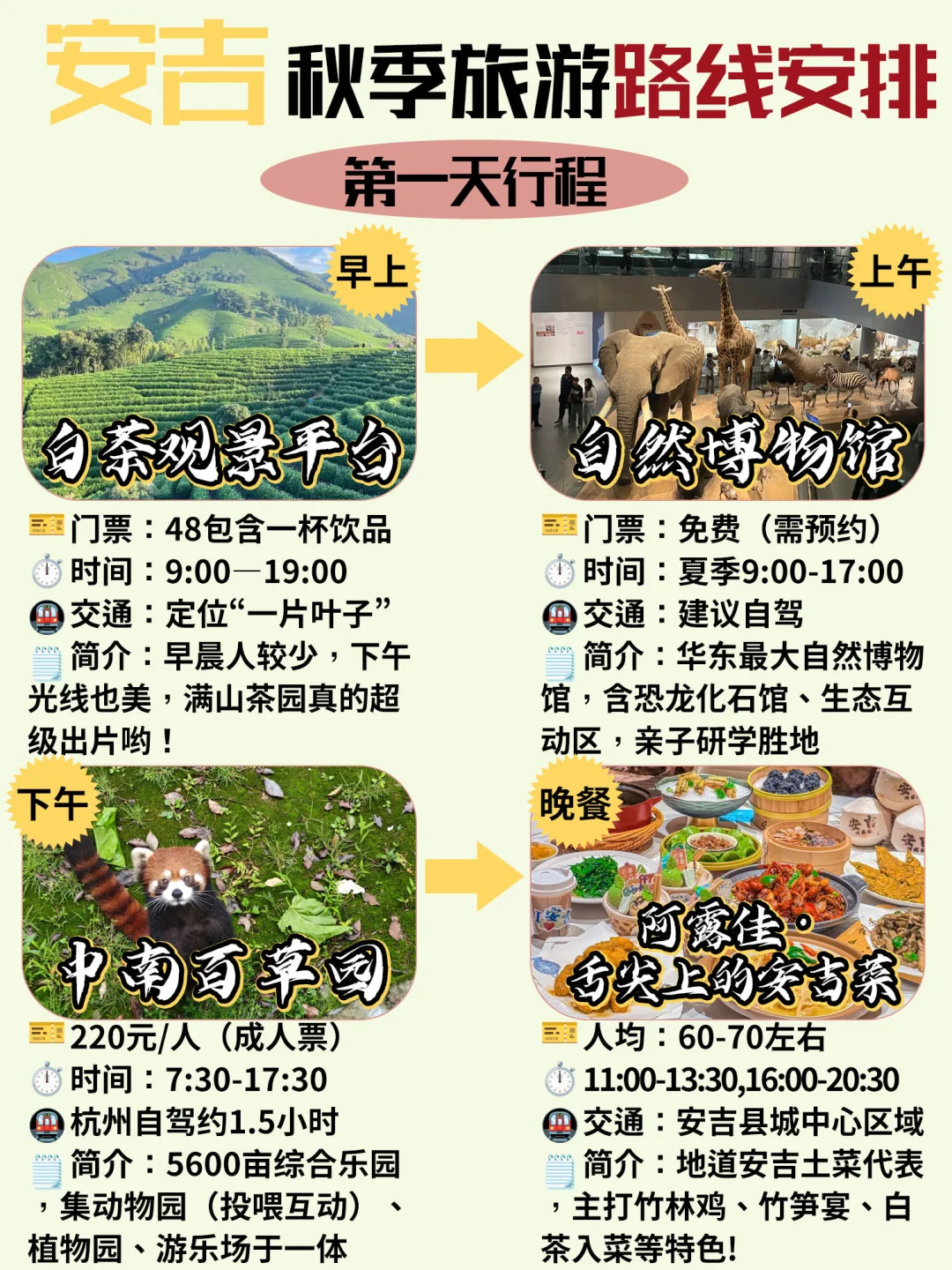 安吉📍两天一夜｜不废腿版保姆级逛吃攻略