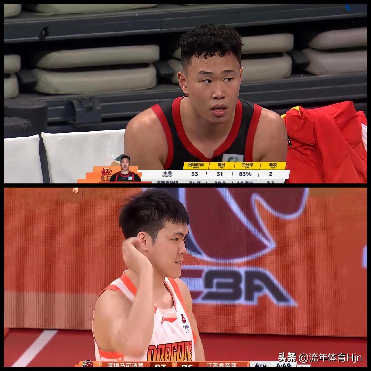 庞峥麟还得练，与国字号球员比起来差距不小。

就在刚刚江苏男篮20分输给深圳男篮