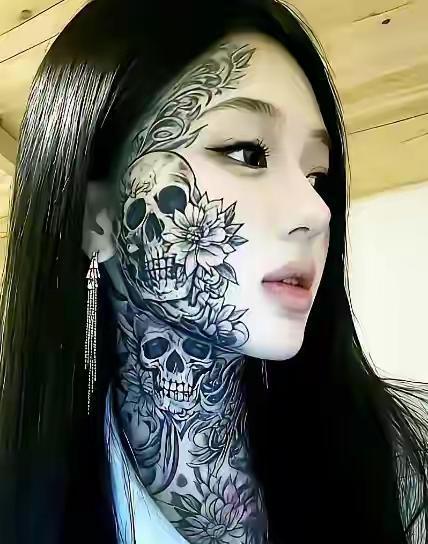 不要彩礼的女孩有人敢娶她吗？其实在她下决心纹身到脸上时，她就输掉了这一生，不是吗