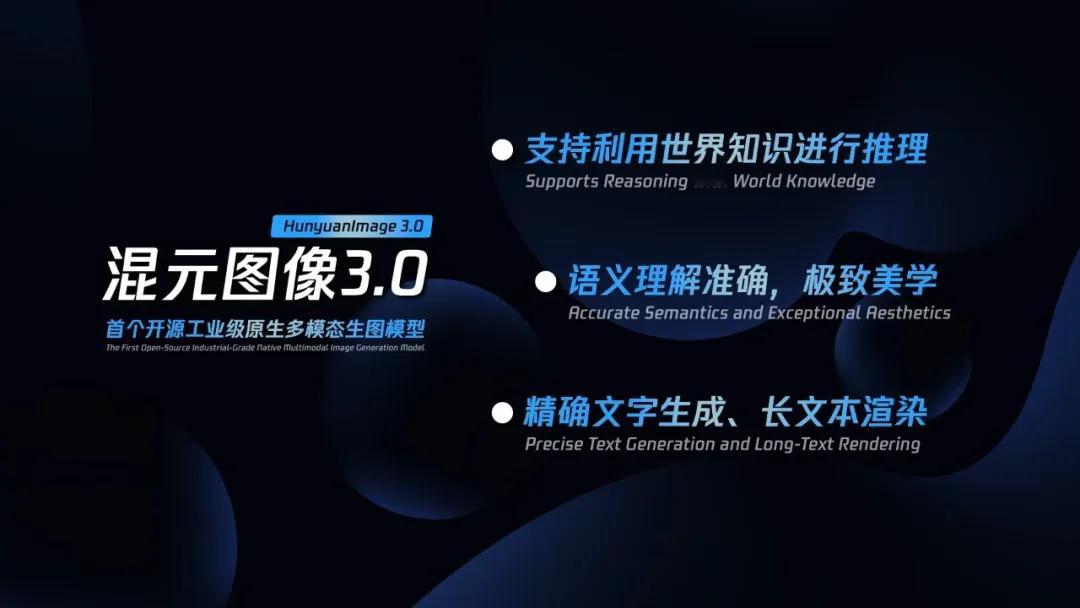 发布HunyuanImage 3.0啦，参数规模80B。官方介绍是“首个开源的工