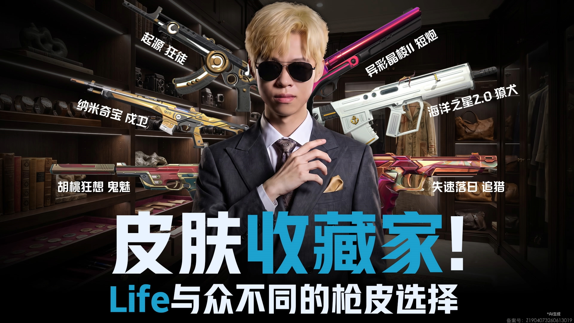 皮肤收藏家!Life与众不同的枪皮选择DRG长沙站对阵WOL2026VCTCN第