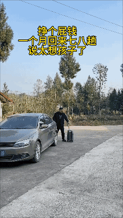 挣个屁钱！
出去打工一个月回来 7、8 趟，说太想孩子了！[发怒]