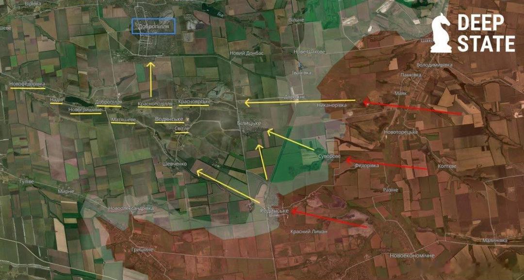 DeepStateMap：俄羅斯軍隊正持續在 Pokrovsk 地區增派兵力，在