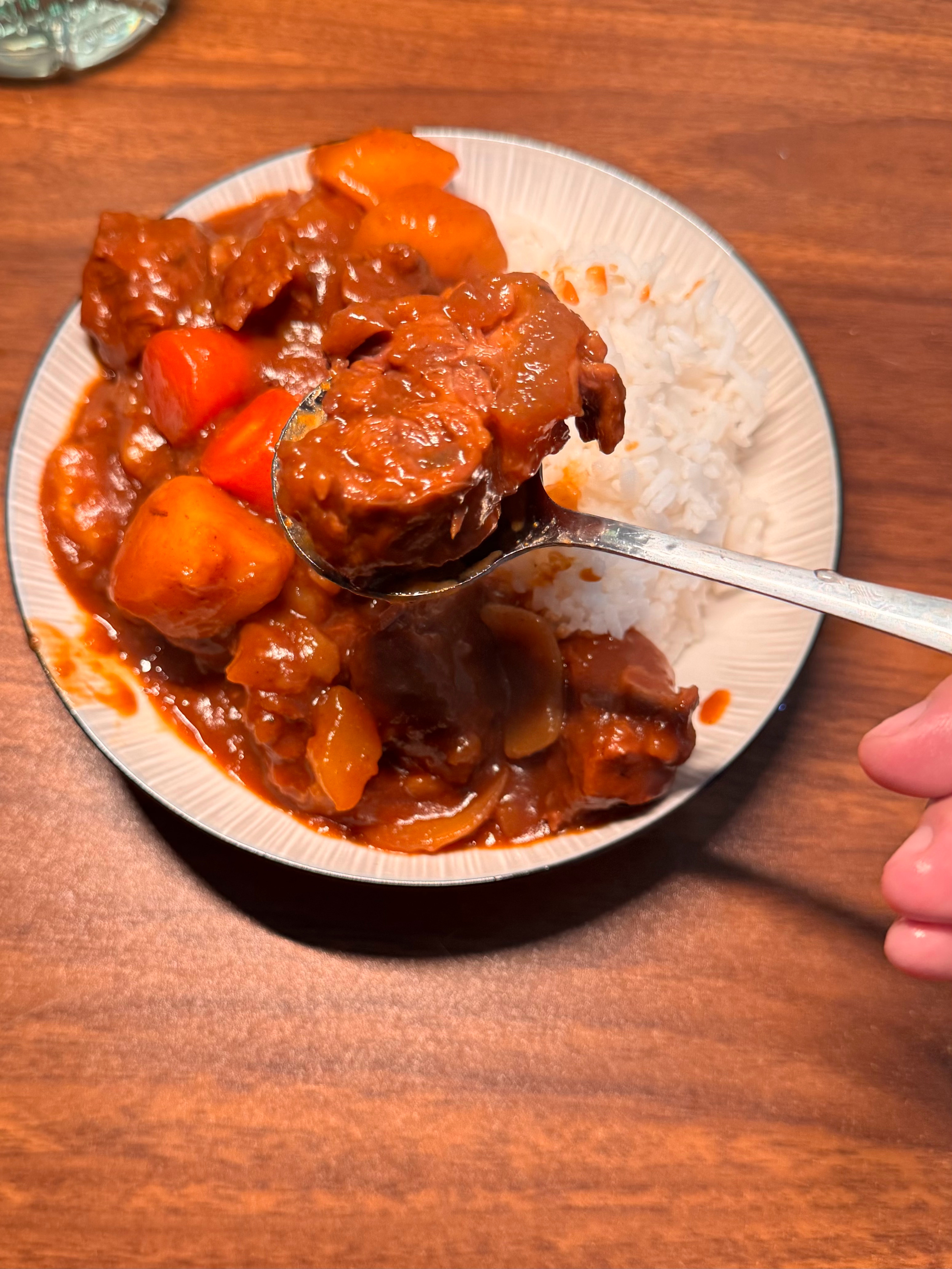 第一次做咖喱饭！大成功！ 