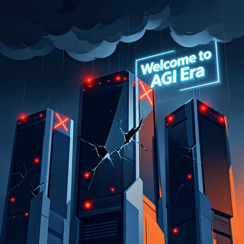 你用的AI昨晚全瘫痪了，OpenAI却说"欢迎进入AGI时代"

你昨晚有没有发