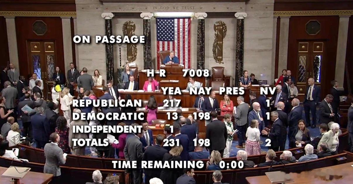 ‼️白宫：“可耻！198名民主党人刚刚投票反对禁止国会议员在任期间交易股票。他们