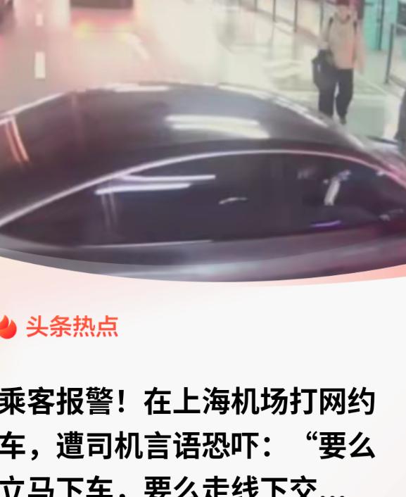 “无法无天！”上海虹桥机场，一男子在平台叫了辆白色特斯拉，来的却是一辆灰色比亚迪