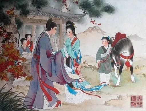 彦章打马上北坡，新坟更比旧坟多。
新坟埋的汉光武，旧坟又埋汉萧何。
青龙背上埋韩