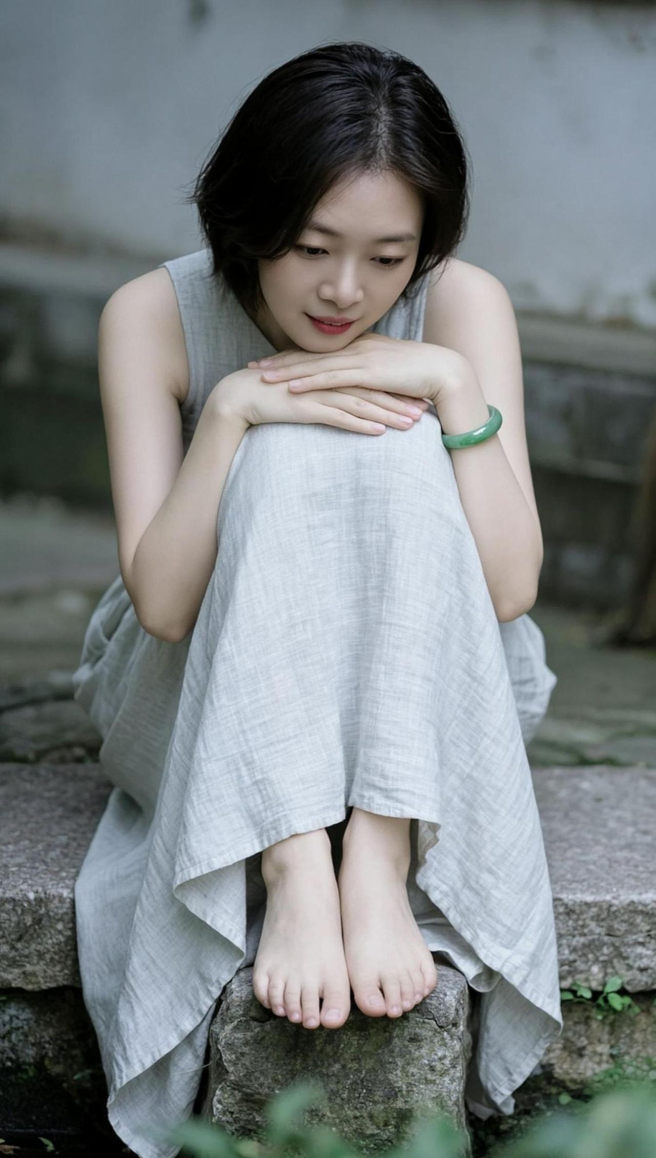 AI清冷氛围感写真 治愈系 清纯甜美清新脱俗颜值随拍