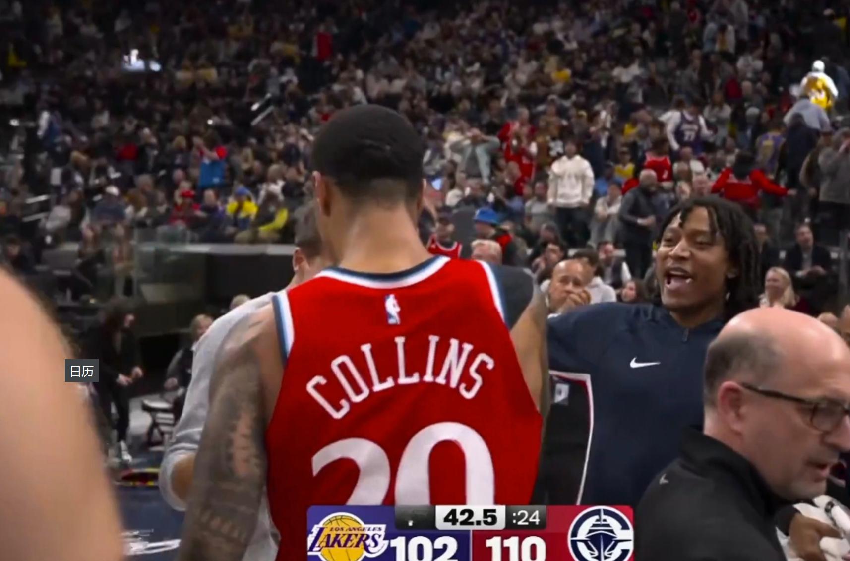 湖人球迷悬着的心终于死了 科林斯的底角三分杀死比赛悬念，也杀死了湖人球迷悬了一整
