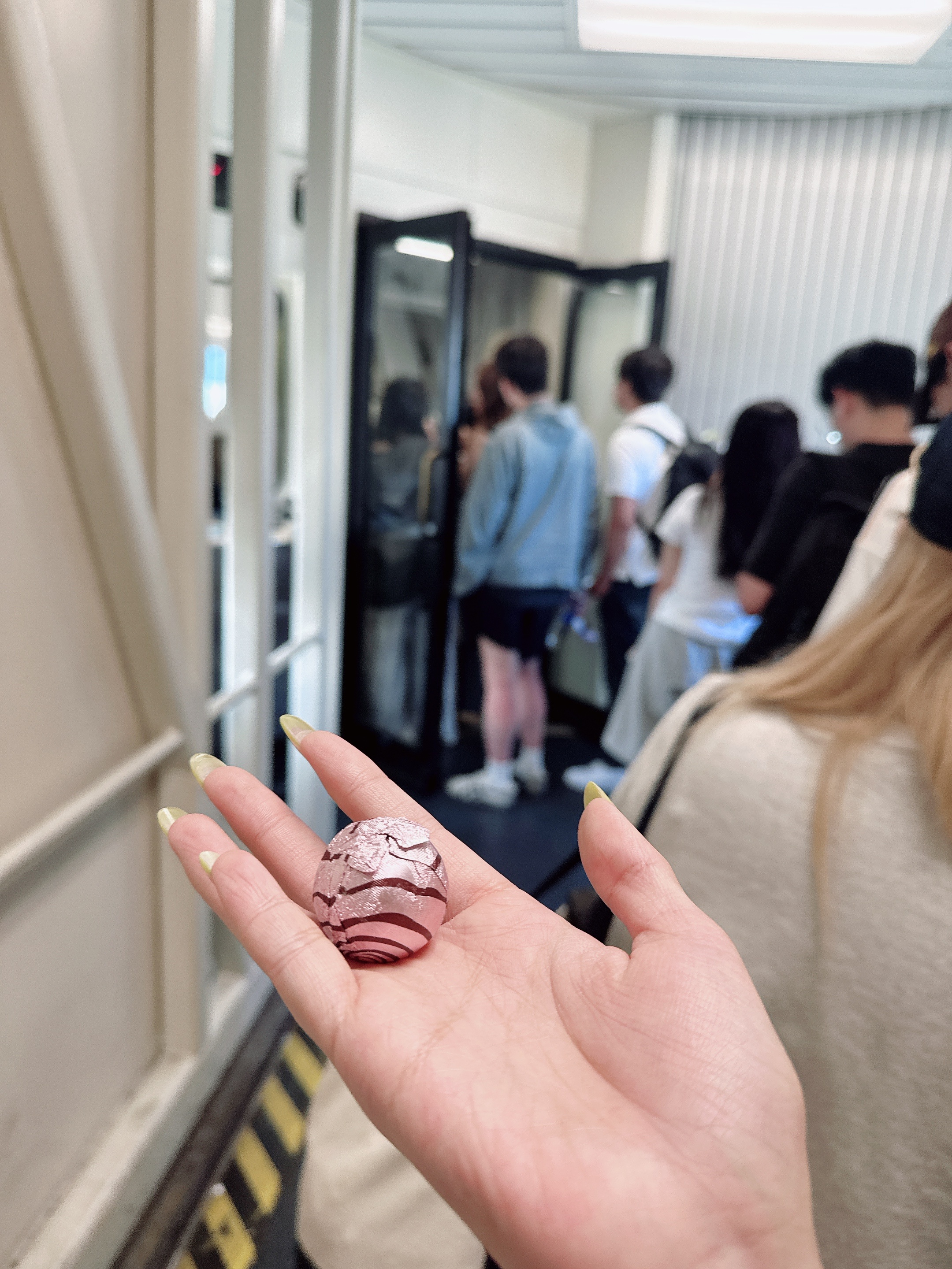 芝麻丸打卡米西米西登机的时候闲的无聊在包里摸到一颗就开始吃芝麻丸咪西打卡处