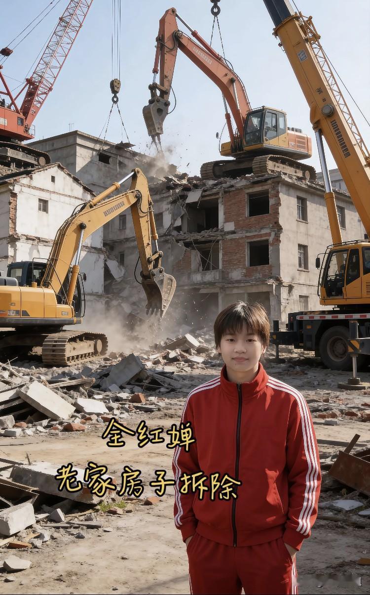 一觉醒来  
全红婵家老屋没了，80平新房图纸刚定，院子终于和大伯家分开！  