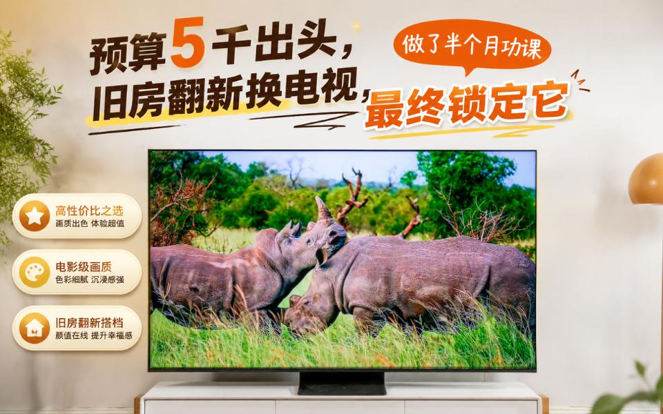 预算5千出头，旧房翻新换电视，做了半个月功课最终锁定它
家里这套房子住了八年，今