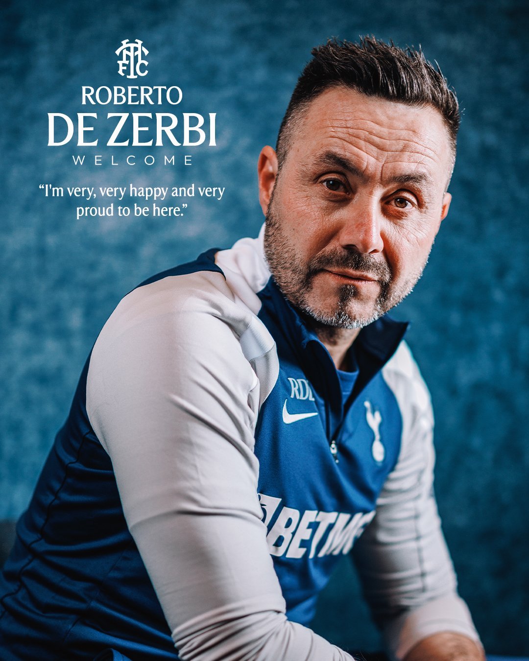 德泽尔比：“我感到非常开心，也为能来到这里感到无比自豪。我认为热刺是世界上最重要