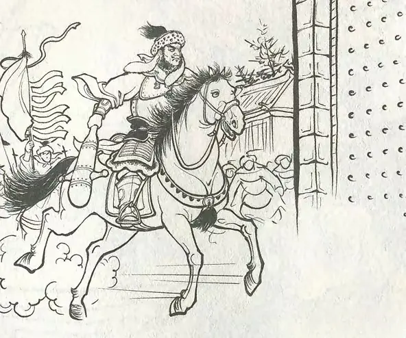 野马川关下，唐军先锋秦怀玉正在叫阵，关门一开，一员头似麦斗，眼如铜铃的...
